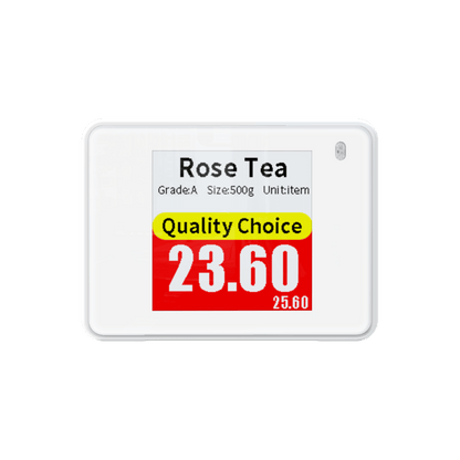 Kompaktes Albasca Synchtag Preisschild (1.54 Zoll) mit roter Aktionsanzeige für Rose Tea